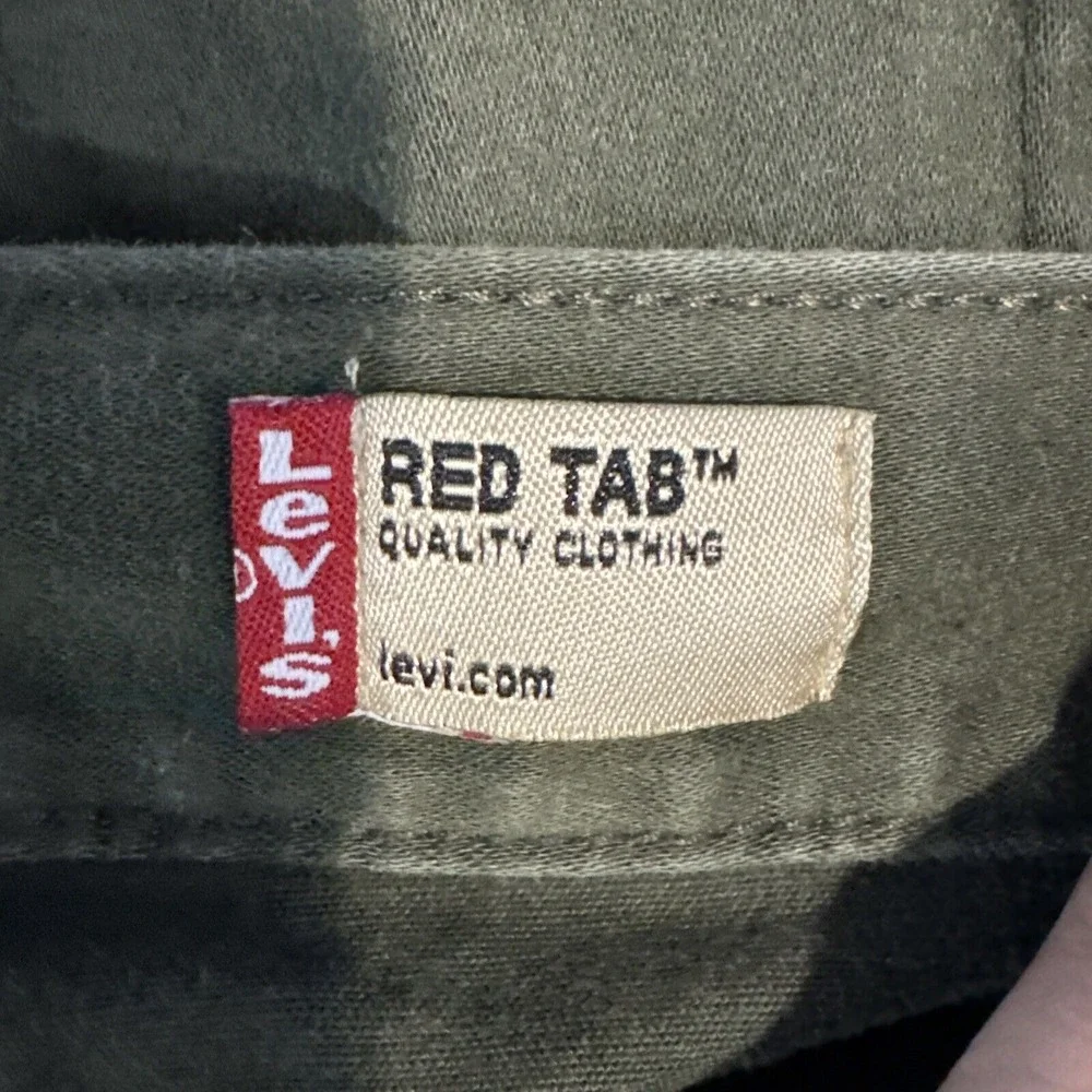 Levis Red Tab 550 Womens 24M (40 X 30) Relaxed Fit Plus Green Pants‎ High Rise